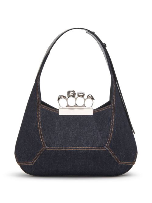 Hobo bag in denim ALEXANDER MCQUEEN | 7311351YBE74290